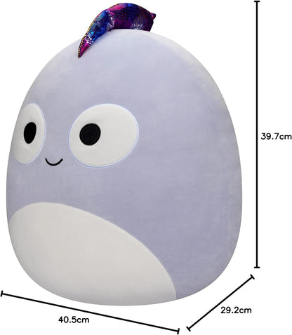 Squishmallows 16" Coleen, o camaleão roxo - Adicione Coleen ao seu esquadrão, brinquedo de pelúcia ultramacio, pelúcia oficial Kellytoy