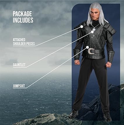 DISGUISE Disfraz Oficial de The Witcher Geralt de Rivia, Disfraces de Halloween para Adultos Talla L