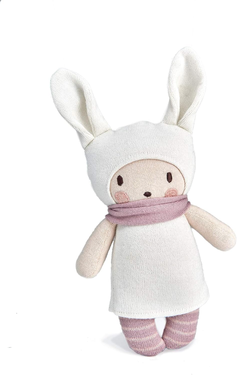 ThreadBear Design Boneca bebê baba com orelhas de coelho brinquedo macio de ursinho de pelúcia com caixa de presente