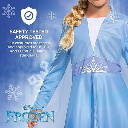 DISGUISE Fantasia oficial da Disney Frozen Elsa para meninas, fantasia infantil de Frozen, fantasias de princesa para meninas, fantasias do Dia Mundial do Livro para meninas