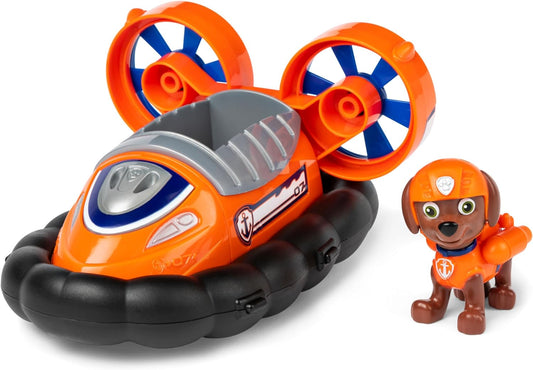 Paw Patrol, Hovercraft de Zuma, veículo de brinquedo com boneco de ação colecionável, brinquedos infantis sustentáveis para meninos e meninas de 3 anos ou mais