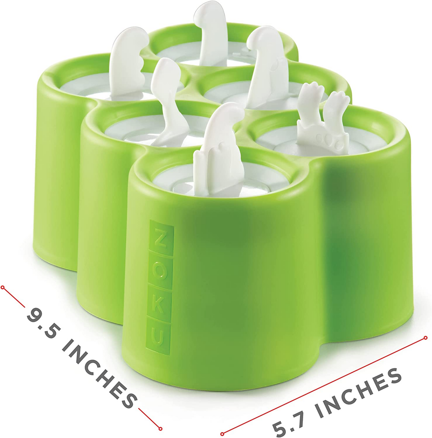 Zoku Molde de picolé de silicone de 6 peças Summer Pops, 145