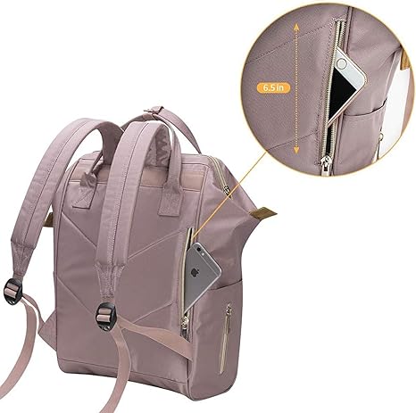 Bebamour Casual Daypack Mochila para laptop Mulheres Homens Mochila para laptop Mochila escolar à prova d'água de 15,6 polegadas para viagens / negócios / faculdade / computador