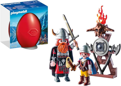 Playmobil 9209 Vikings com ovo de presente de escudo, dramatização divertida e imaginativa, conjuntos adequados para crianças de 4 anos ou mais