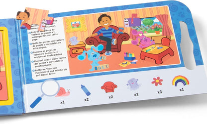 Melissa & Doug As pistas de Blue e você! Quebra-cabeças magnéticos para levar