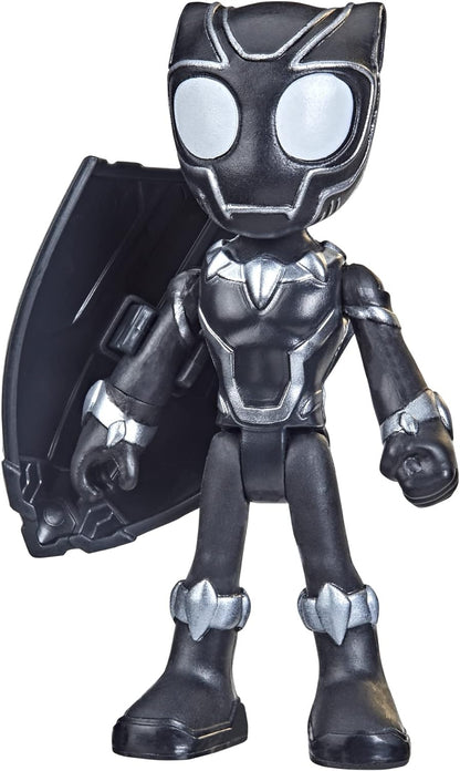 SPIDEY AND HIS AMAZING FRIENDS Marvel Black Panther Hero Figure Toy, boneco de ação e 1 acessório, crianças a partir de 3 anos