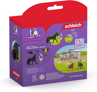 Schleich 42640 HORSE CLUB Horse Club Tori & Princess Playset para maiores de 5 anos, preto, Ocean Tides