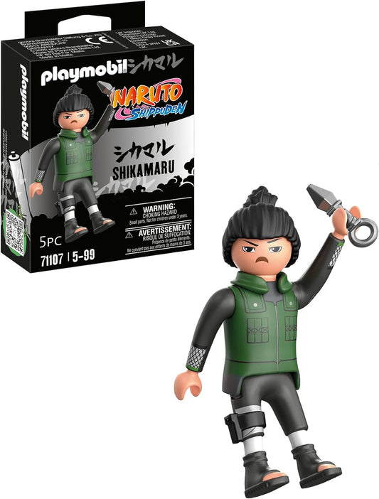 Playmobil 71107 Naruto: Set de figuras Shikamaru, figura de coleccionista de anime Naruto Shippuden, set de juego adecuado para niños y fans a partir de 5 años