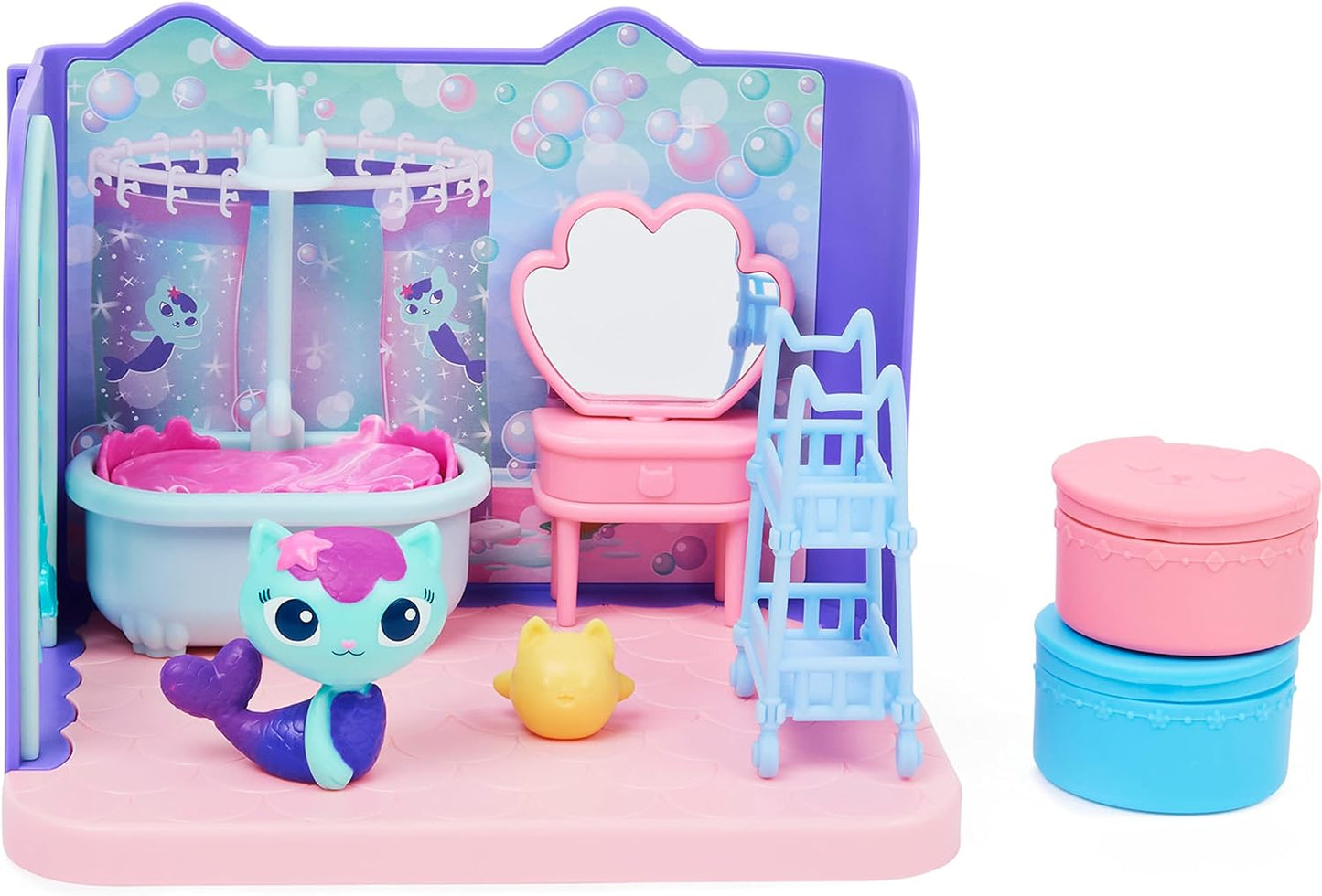 Gabby's Dollhouse - Playset de Luxo - Banheiro com Mercat