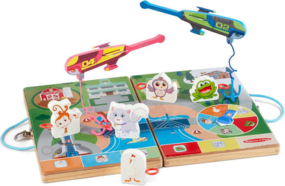 Melissa & Doug Caminhão de brinquedo PAW Patrol com blocos de construção de madeira com alfabeto e número, brinquedos infantis para meninas e meninos de 3 anos ou mais, brinquedos PAW Patrol para meninos, presente de veículos infantis para menino ou