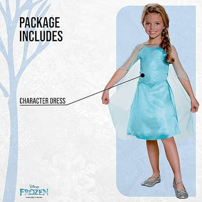 DISGUISE  Traje oficial da Disney Frozen Elsa, vestido de princesa para meninas