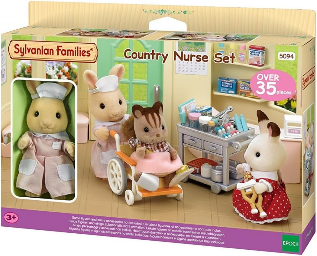 Sylvanian Families - Conjunto de enfermeira do campo - Conjunto de casa de bonecas