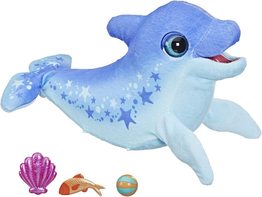 FurReal friends F24015L1 Dazzlin' Dimples My Playful Dolphin, mais de 80 sons e reações, brinquedo interativo de animal de estimação eletrônico, a partir de 4 anos