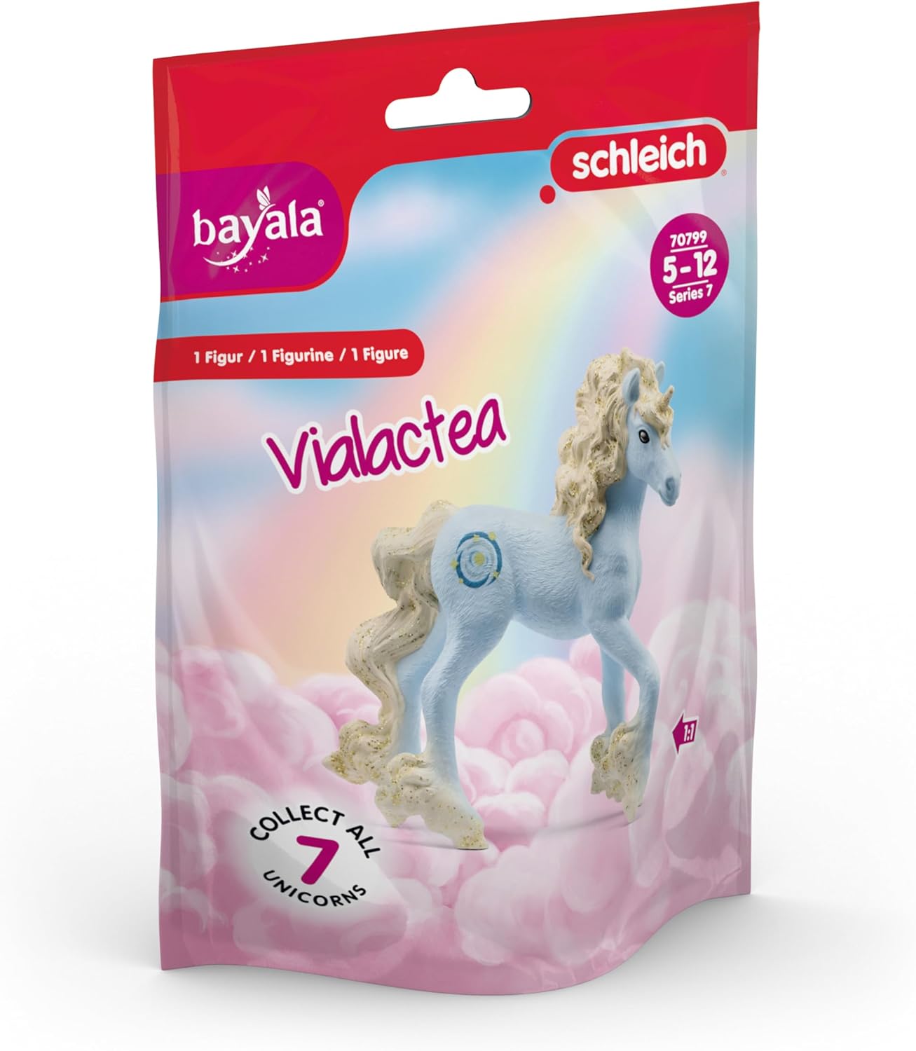 Schleich 70799 Unicórnio colecionável Vialactea, a partir de 5 anos BAYALA - Estatueta, 9 x 8 x 2 cm