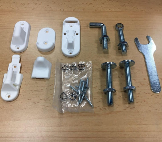 BabyDan Gama de kits de acessórios de reposição para portões de escada (Kit de acessórios de metal BabyDan No Trip)