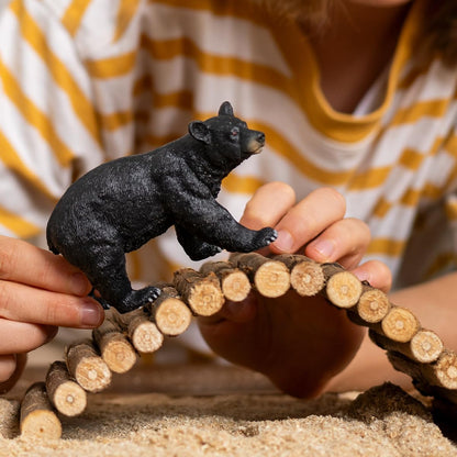 Schleich 14869 WILD LIFE Estatueta de urso preto americano para maiores de 3 anos