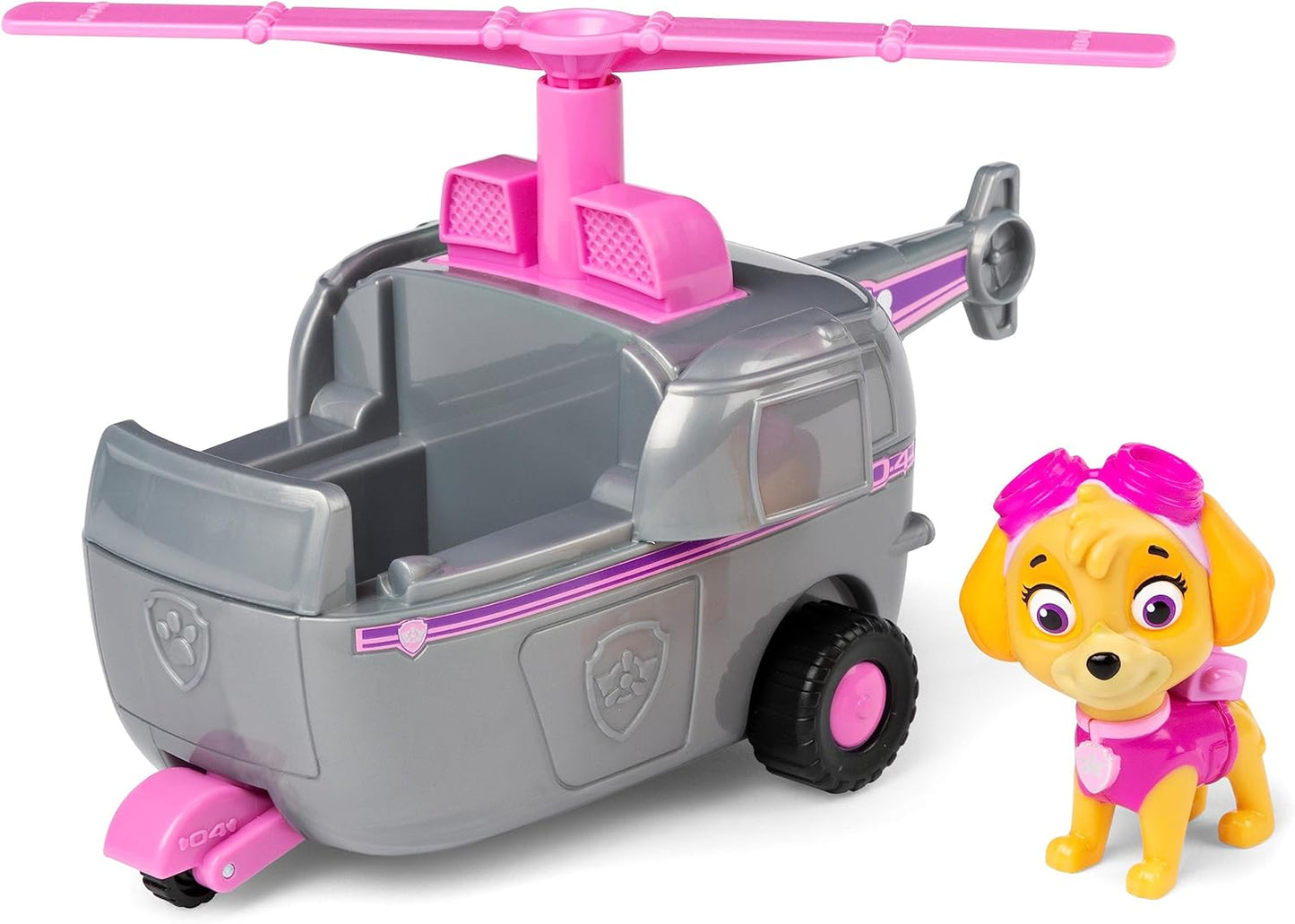 Paw Patrol, veículo helicóptero de Skye com figura colecionável, para crianças a partir de 3 anos