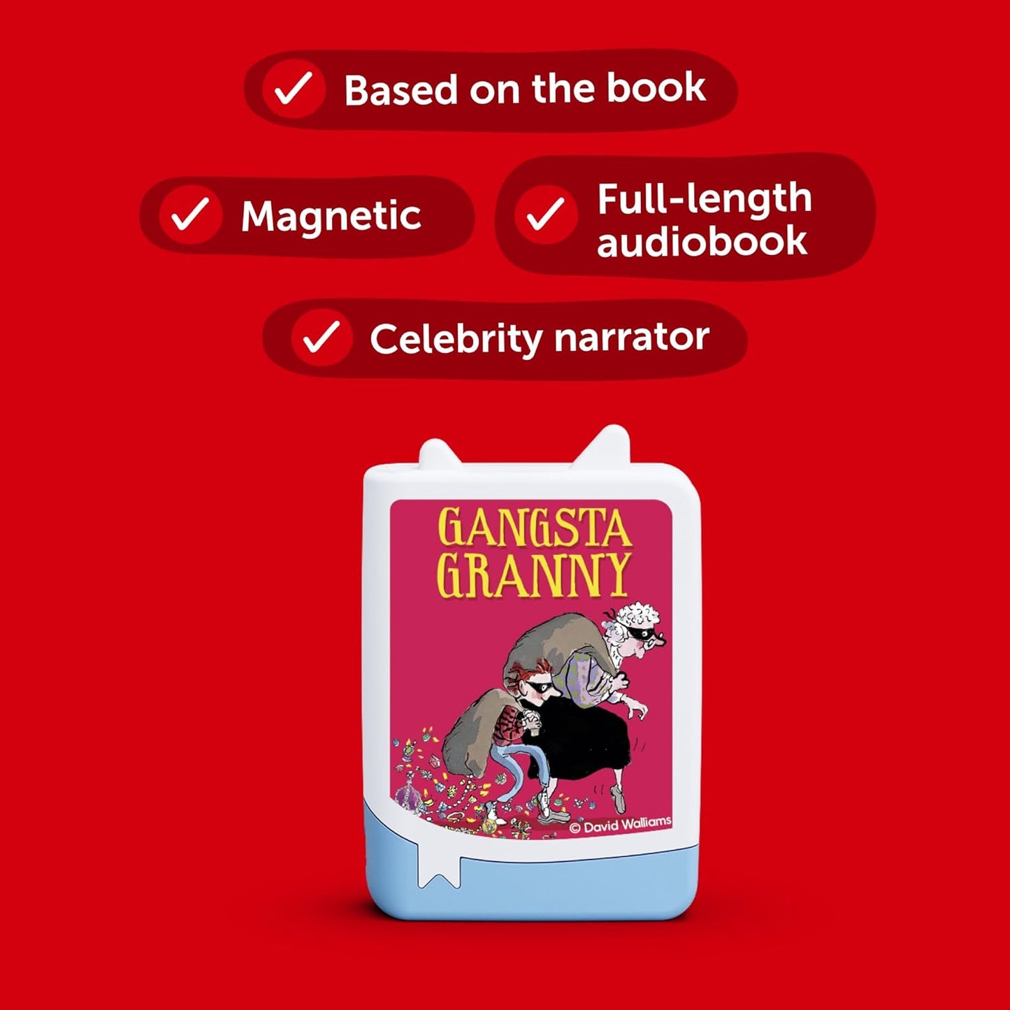 tonies David Walliams Gangsta Granny Audiobook Pocket Tonie, para uso com Toniebox