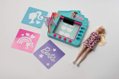 Estudio de impresión Barbie con muñeca | Kit de impresión inicial | Impresora de camisetas para niñas.