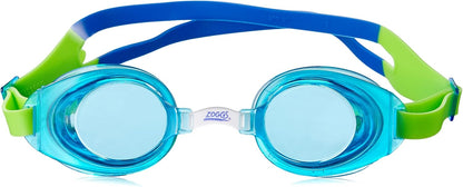 Zoggs Óculos de natação para crianças Little Ripper, óculos de natação com proteção UV, alça de óculos para crianças com ajuste de deslizamento dividido, lentes de óculos de natação rosa sem neblina, óculos para crianças de 0 a 6 anos