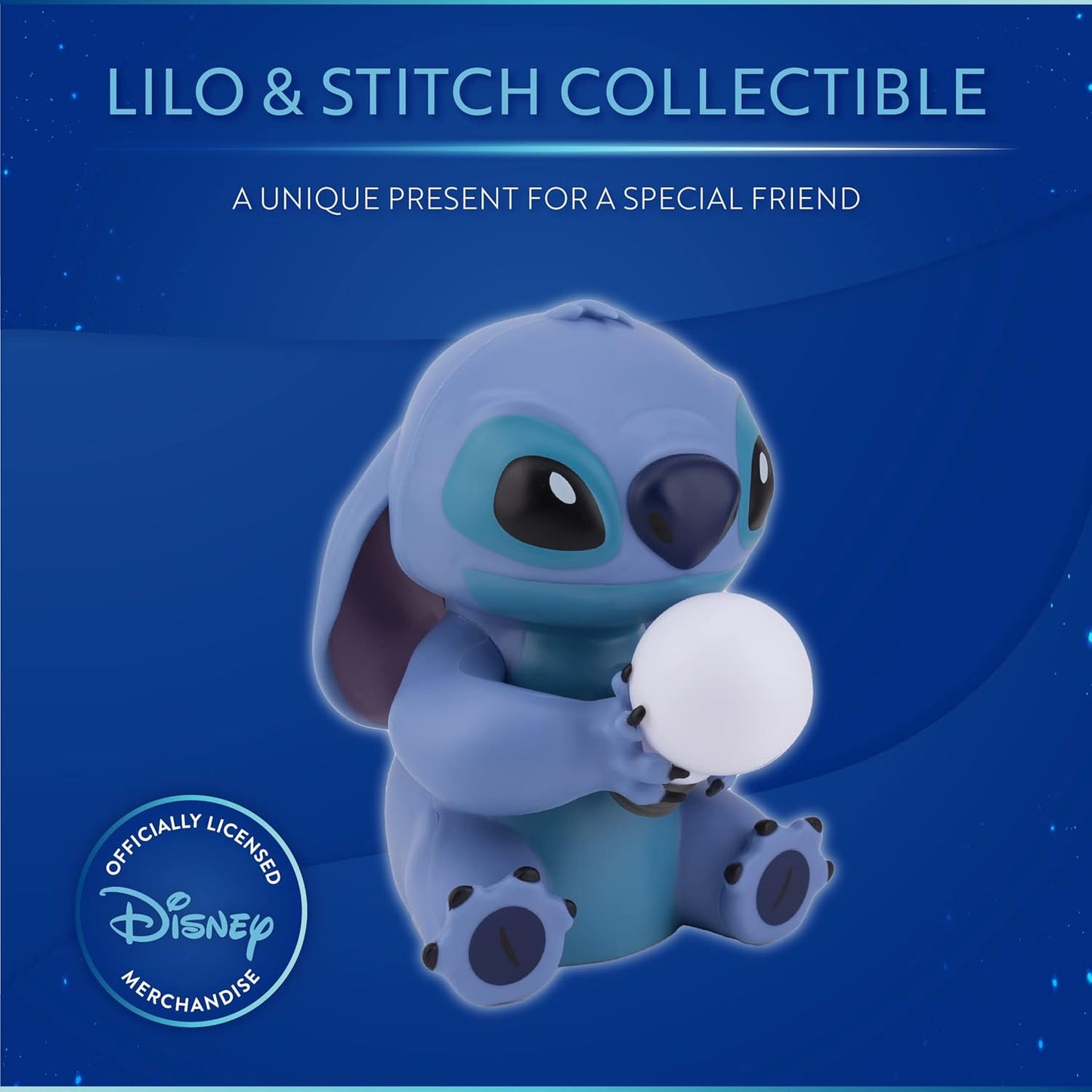 Stitch Light - Lâmpada Lilo e Stitch oficialmente licenciada, presente colecionável da Disney, decoração de luz noturna para quarto e mesa de cabeceira | Paladone