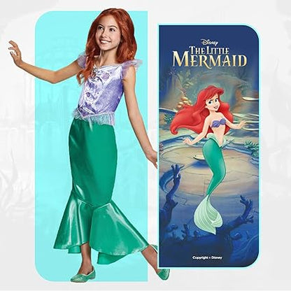 DISGUISE  Fantasia oficial clássica de Ariel da Disney, fantasia de pequena sereia infantil, vestido de sereia para meninas, fantasia de Ariel para meninas, roupa de peixe, fantasias do Dia Mundial do Livro para meninas