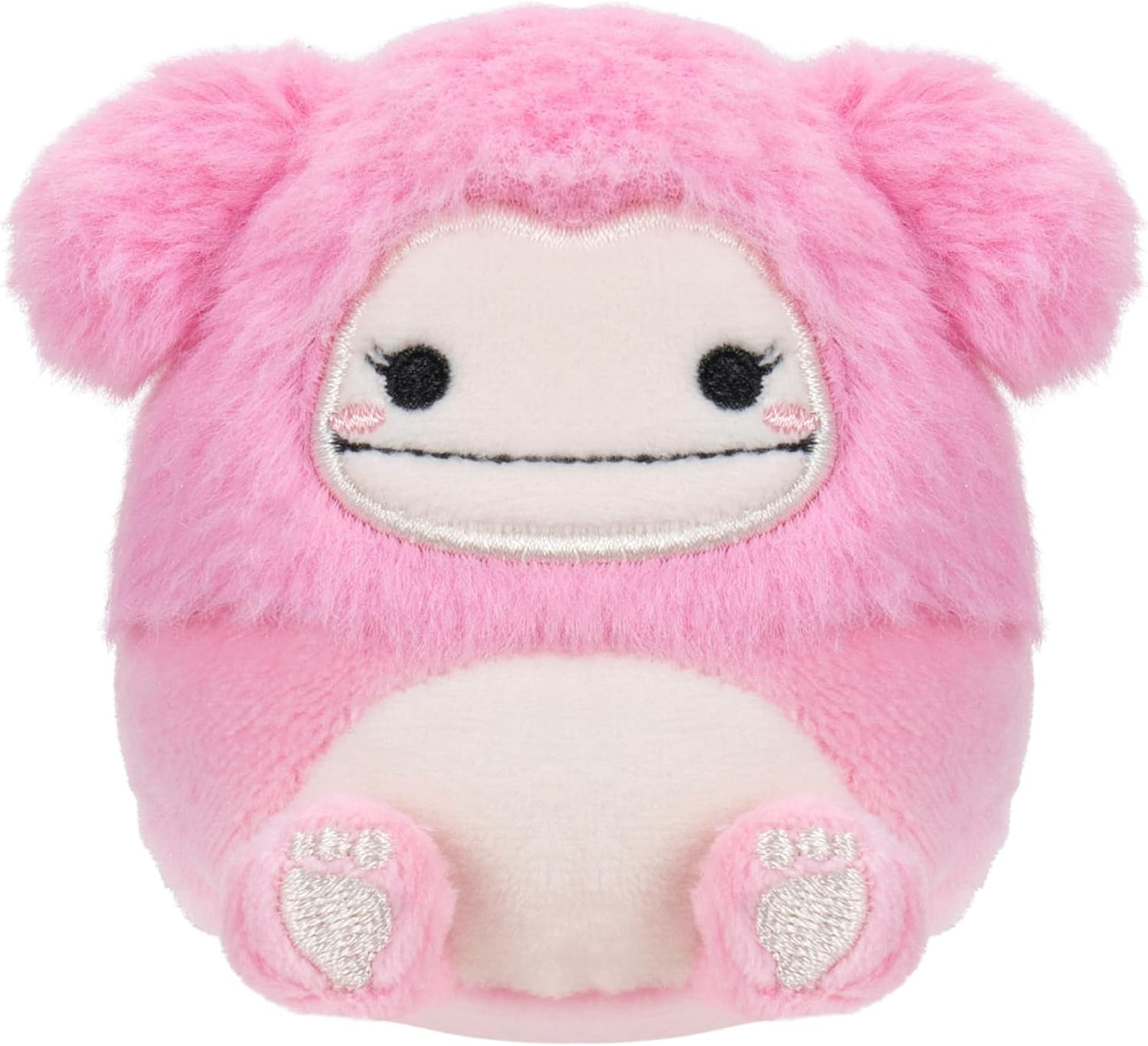 Squishmallows Micromallows Original 4-Pack - Brina Bigfoot, Chanel Cinnamon Roll, Lucia Lemur, Tenise Parrot