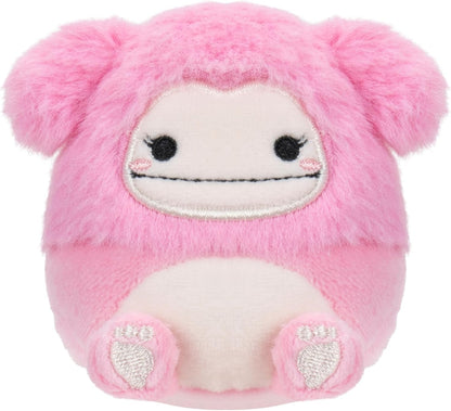 Squishmallows Micromallows Original 4-Pack - Brina Bigfoot, Chanel Cinnamon Roll, Lucia Lemur, Tenise Parrot