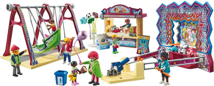 Playmobil 71452 My Life: Funfair Promo Pack, brinquedos para presentear e dramatizações divertidas e imaginativas, conjuntos de jogos adequados para crianças a partir de 4 anos