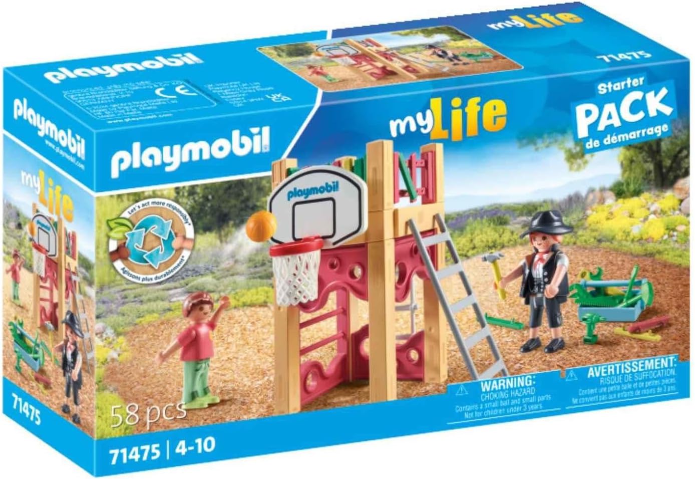 Playmobil Estrutura de escalada ao ar livre com carpinteiro