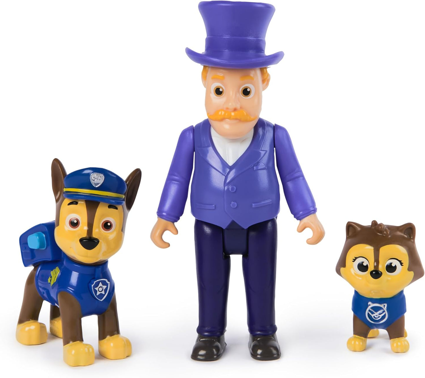 Paw Patrol Conjunto de figuras Chase e Humdinger, brinquedos infantis para meninos e meninas de 3 anos ou mais