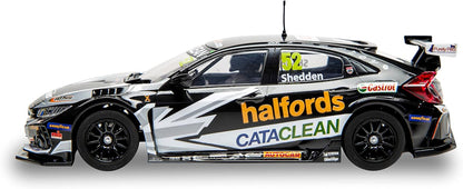 Scalextric C4297 Honda Civic Type R - BTCC 2021 - Gordon Shedden, Preto/Laranja