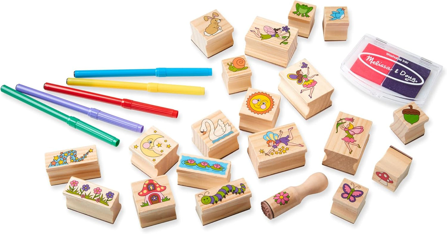 Melissa & Doug Stamp-a-Scene-Fairy Garden | Artes e Ofícios | Idade 4+ | Presente para menino ou menina