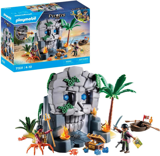 Playmobil 71531 Piratas: Ilha da Caveira, mundo de fantasia pirata, dramatização divertida e imaginativa, conjuntos de jogos adequados para crianças a partir de 4 anos