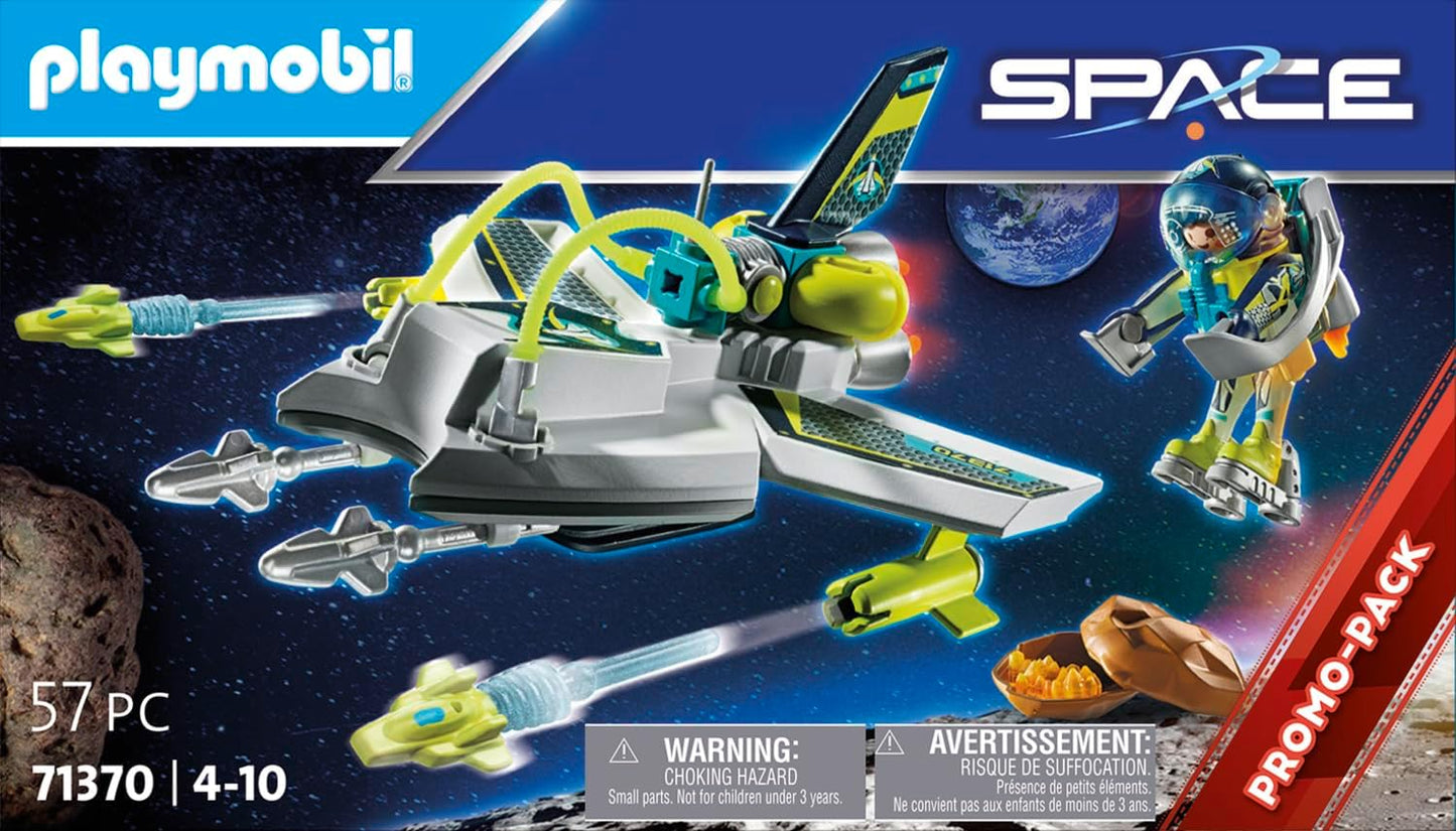 Playmobil  71370 Space Hi-Tech Space Drone, missão no espaço sideral, dramatização divertida e imaginativa, conjuntos de jogos adequados para crianças de 4 anos ou mais