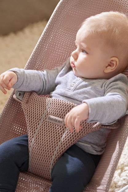 BabyBjörn Bouncer Bliss, malha, rosa empoeirado