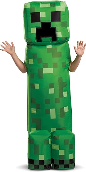 Disguise Disfraz Oficial de Minecraft Creeper para niños, Disfraces Hinchables para niños, Talla única