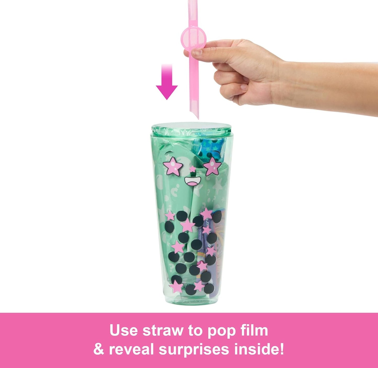 Barbie Boneca Pop Reveal Bubble Tea Series e acessórios com boneca fashion e animal de estimação, 8 surpresas incluem mudança de cor, copo com armazenamento (os estilos podem variar), HTJ21