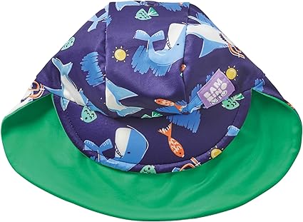 Bambino Mio, Gorro Reversible para Nadar, Bebé y Niño pequeño, Gorro con protección para el Cuello, UPF40+