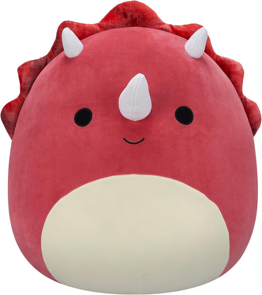 Squishmallows Original 20 Polegadas - Tristão, o Triceratops Vermelho