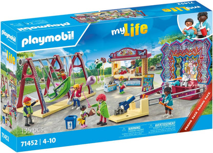 Playmobil 71452 My Life: Funfair Promo Pack, brinquedos para presentear e dramatizações divertidas e imaginativas, conjuntos de jogos adequados para crianças a partir de 4 anos