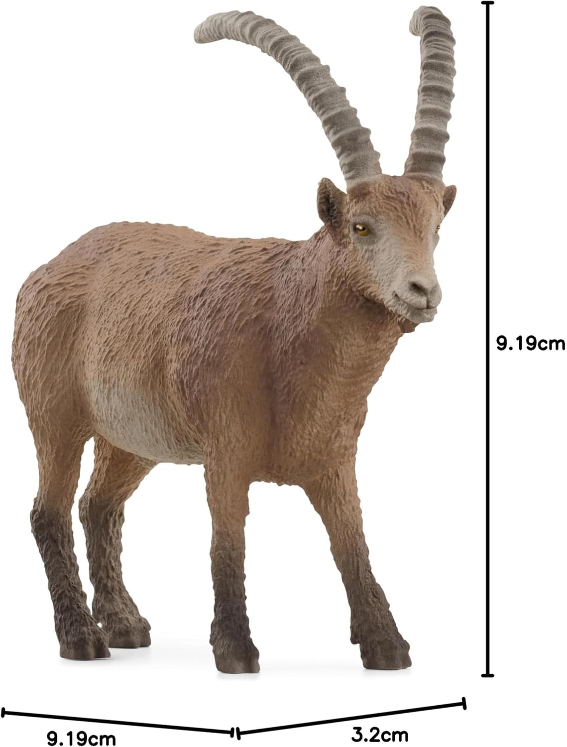 Schleich 14873 WILD LIFE Estatueta Ibex para maiores de 3 anos, preta