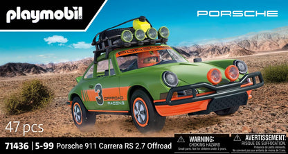 Playmobil 71436 Porsche 911 Carrera RS 2.7 Off-Road Edition, passeios emocionantes por qualquer terreno, com diversas funções, carro colecionável ou conjuntos de jogos adequados para crianças a partir de 5 anos