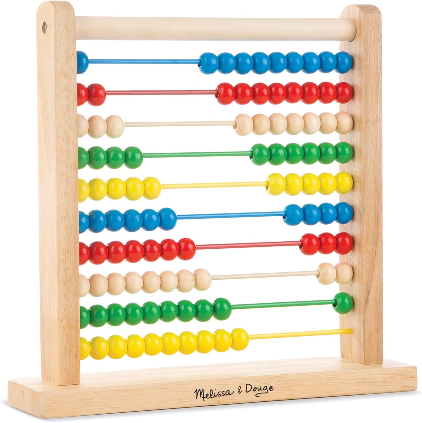 Melissa e Doug Abacus | Brinquedo de Desenvolvimento | Habilidades Motoras | Idade 3+ | Presente para menino ou menina