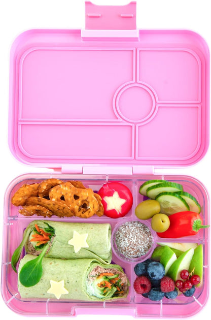 Yumbox Tapas tamanho maior - lancheira Bento à prova de vazamentos com 5 compartimentos para pré-adolescentes, adolescentes e adultos (capri rosa) (CPIII202210B)