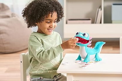 VTech Tasty Treats Axolotl, brinquedo interativo para crianças com reações divertidas, 8 lanches fingidos e músicas e frases educativas, presente para crianças de 3, 4, 5 anos ou mais, versão em inglês