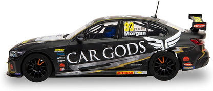 Scalextric BMW 330i NGTC BTCC - Ciceley Motorsport 2021 - Adam Morgan. Turismo. Campeonato Britânico de Carros de Turismo BTCC, Preto/Dourado,C4306