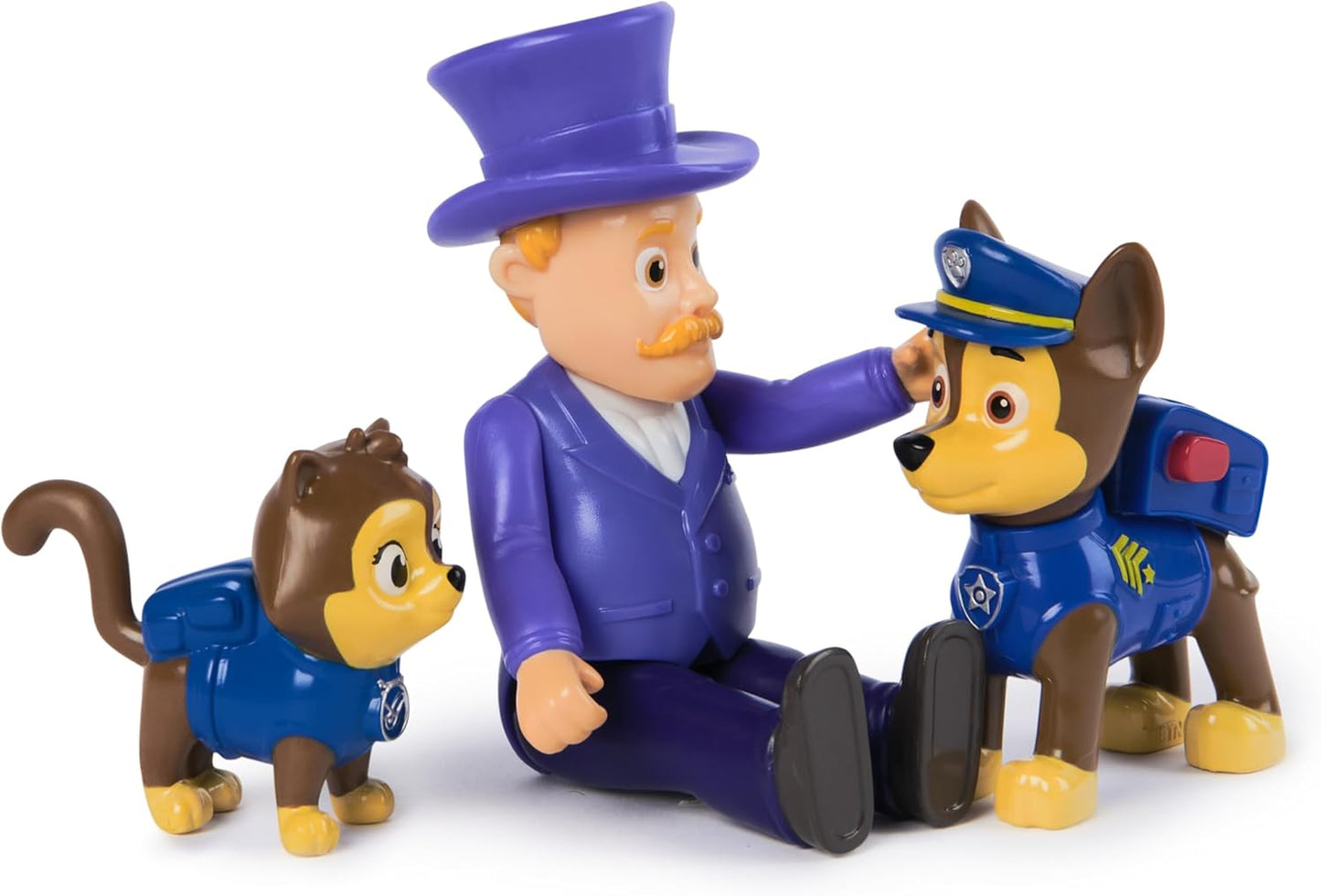 Paw Patrol Conjunto de figuras Chase e Humdinger, brinquedos infantis para meninos e meninas de 3 anos ou mais