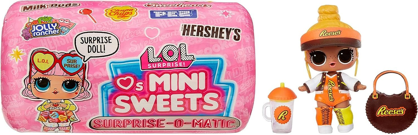 LOL Surprise Loves Mini Sweets Surprise-O-Matic Series 2 - VARIEDADE ALEATÓRIA - Boneca colecionável com tema de doces de edição limitada com 8 surpresas e acessórios divertidos - para colecionadores e crianças de 4 anos ou mais