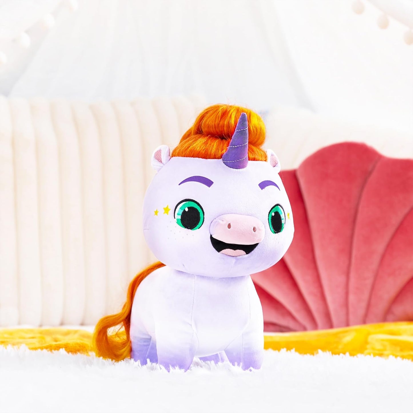 Não é bem Narwhal, Ollie Plush, Baleia Unicórnio, Pelúcia de Brinquedo Macio para Crianças, Brinquedos para Meninas e Meninos, Crianças de 3 anos ou mais